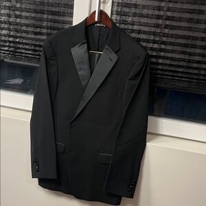 Tommy Hilfiger Elegant Black Tuxedo Jacket and Pants